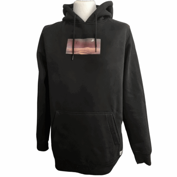 Hoodie MIVOR - Crescent Desert Black Hoodie
