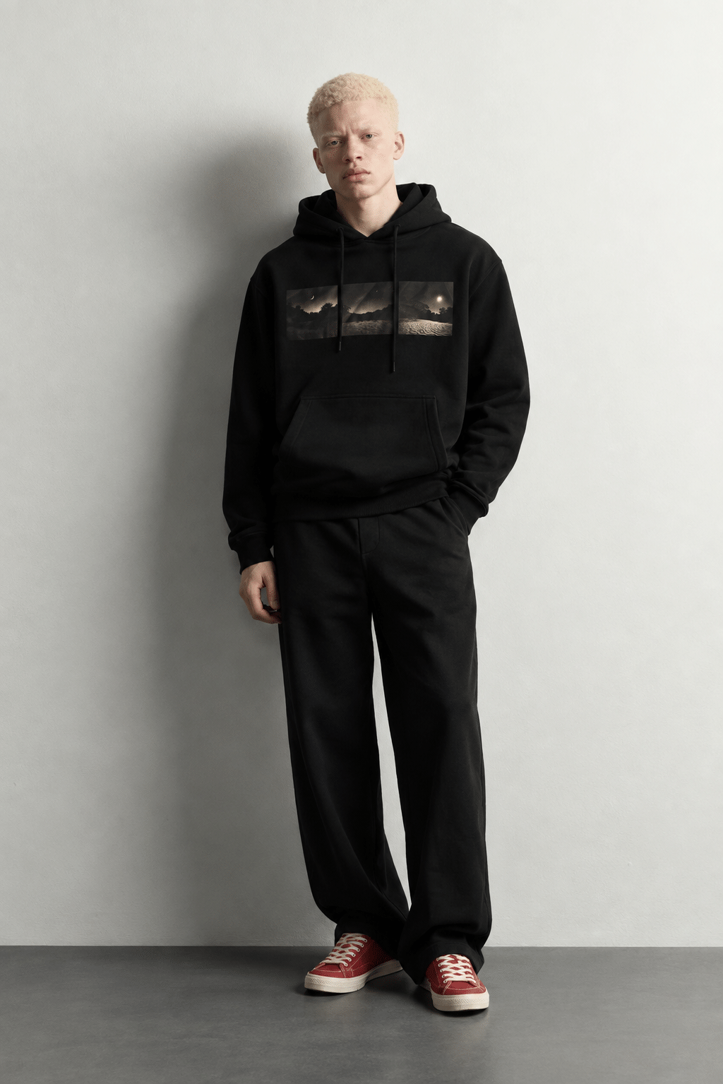 Hoodie MIVOR - The Origin Black Hoodie